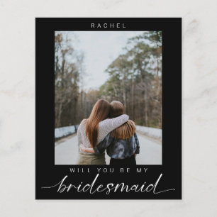 Papier Budget Serez-vous ma demoiselle d'honneur minimali