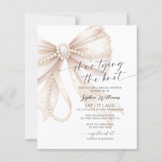 Papier Budget She's Tying the Knot Pearl Bridal Shower
