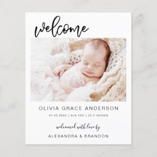 Papier Budget Simple Bébé Faire-part photo Collage