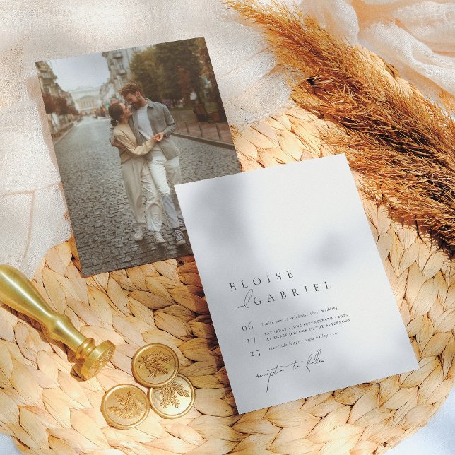 Papier Budget simple Boho moderne minimaliste Mariage pho (Créateur téléchargé)