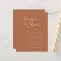Budget simple Mariage de Bohême Faire-part de mari