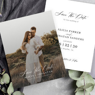 Papier Budget simple moderne photo mariage enregistrer la