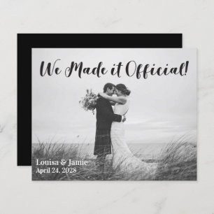 Papier BUDGET simple Nous l'avons rendu Faire-part offici