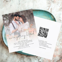 Budget Simple QR Code photo superposition Mariage 