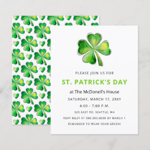 Papier Budget Simple Shamrock Jour de la Saint Patrick In