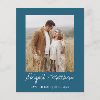 Papier Budget Simple Turquoise Enregistrer La Date Invita