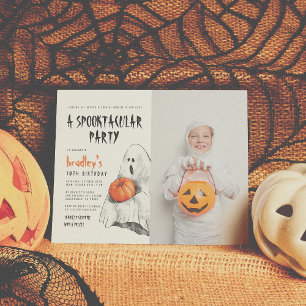 Papier Budget Spooktacular Halloween Fantôme photo Annive