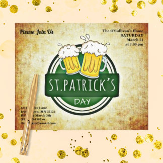 Papier Budget St Patrick's Day Party Irish Brew Paper