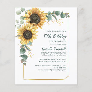 Papier Budget Sunflower 70e anniversaire Eucalyptus