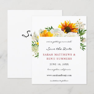 Papier Budget Sunflower & W Floral Artsy Enregistrer la d
