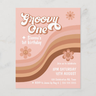 Papier Budget Super Un Retro Daisy Rose 1er Anniversaire