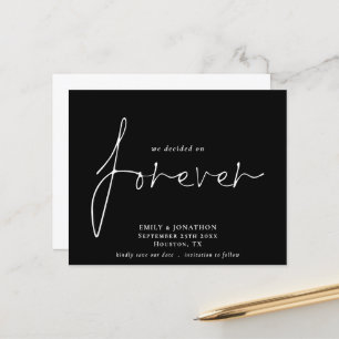 Papier Budget sur Forever Black Enregistrer la date