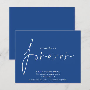 Papier Budget sur Forever Blue Enregistrer la date
