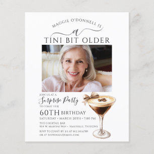 Papier BUDGET SURPRISE PARTY Tini Bit Older Martini 60e
