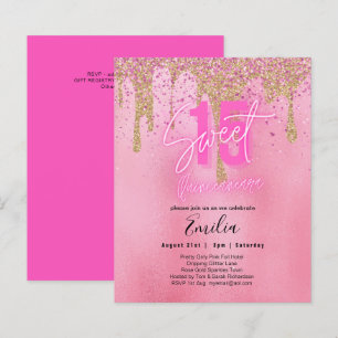 Papier Budget Sweet 15 Pink Parties scintillant Foil Quin