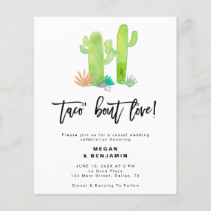 Papier Budget Taco Bout Amour Mariage Décontracté Invitat
