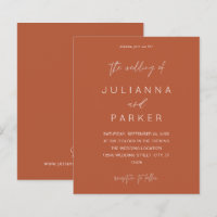 Budget Terra Cotta MOD Calligraphie Mariage