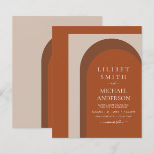 Papier BUDGET Terracotta Terre Tons Gras Mariage