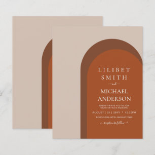 Papier BUDGET Terracotta Tons Terreux Mariage Audacieux