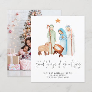 Papier Budget Tidings Great Joy Nativité Photo