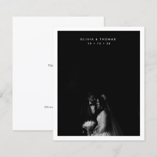 Papier BUDGET Timeless Black Monochrome Photo Wedding