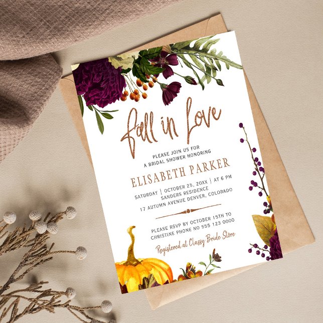 Papier Budget tomber amoureux chic nuptiale invitation à  (Créateur téléchargé)