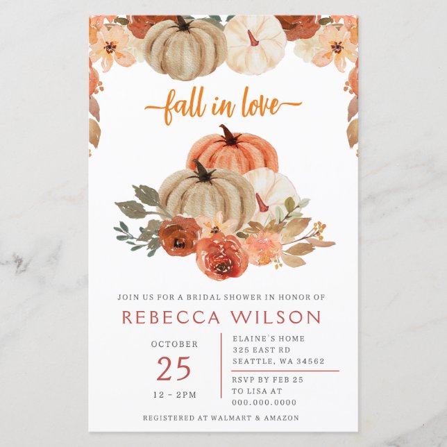 Papier Budget Tomber dans l'amour automne nuptiale de dou (Devant)
