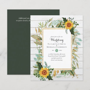 Papier BUDGET Tournesols Eucalyptus Mariage de verdure