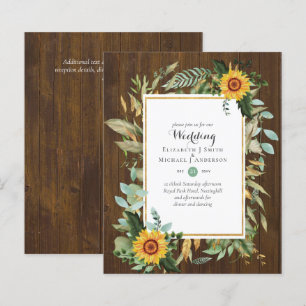 Papier BUDGET Tournesols Eucalyptus Mariage de verdure