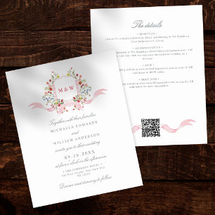 Papier Budget Tout en Un Aquarelle Crest Mariage Régence