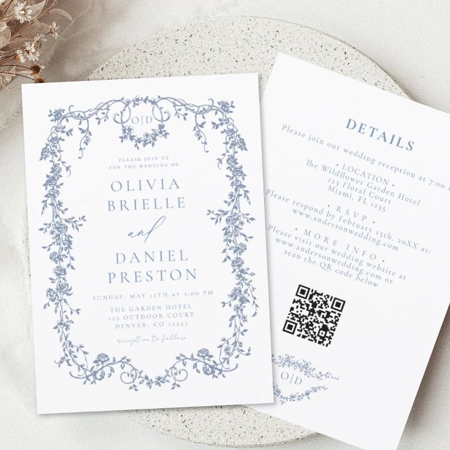 Papier Budget Tout en un Mariage de code QR français (Créateur téléchargé)