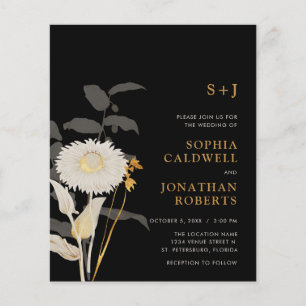 Papier Budget Tout en un monogramme Mariage floral Invita
