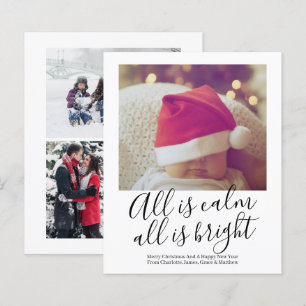 Papier BUDGET Tout Est Calme Tout Est Lumineux Photo Noël