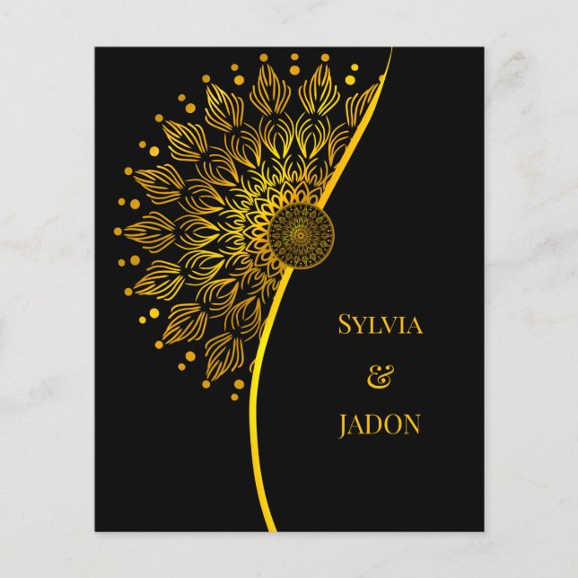 Papier Budget traditionnel mandala classique luxe élégant (Devant)