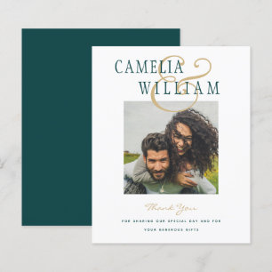 Papier BUDGET Turquoise Mariage vert PHOTO Merci