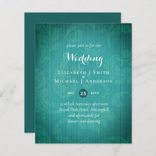 Papier BUDGET Turquoise Mystique Mariage Invitation