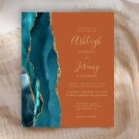 Budget Turquoise Or Agate Brûlé Orange rouille Mar