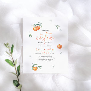 Papier Budget Un Petit Baby shower De Citrus Orange Cutie