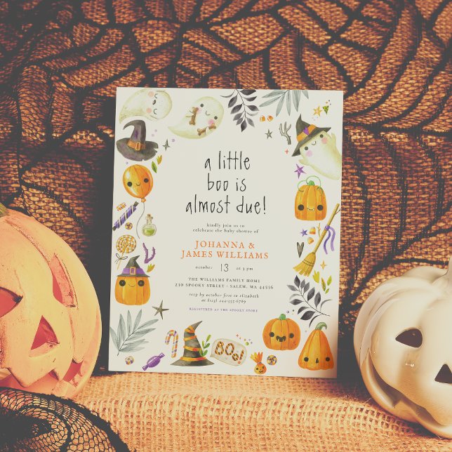 Papier Budget Un Petit Baby shower D'Halloween Fantôme De (Créateur téléchargé)