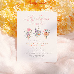 Papier Budget Un Petit Baby shower Fleur sauvage