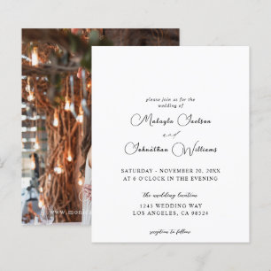 Papier Budget Une photo moderne Vertical 9 Mariage