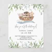Budget Verdure Noahs Ark Christening