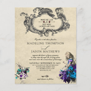 Papier BUDGET Vintage Dark Alice au pays des merveilles M