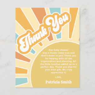 Papier Budget Voici le fils baby shower Merci