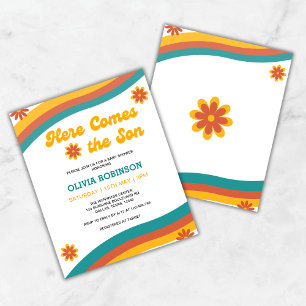 Papier Budget voici l'invitation du Baby shower Fils
