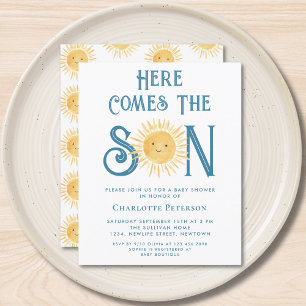 Papier Budget Voici L'Invitation Du Fils Baby shower