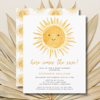Budget Voici L'Invitation Sun Baby shower