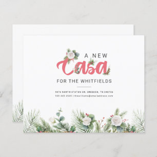 Papier Budget Weight Moved Floral Berry Moving Faire-part