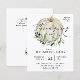 Papier Budget White Citrouille Thanksgiving