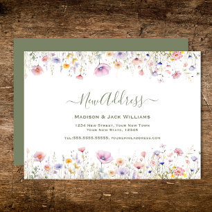 Papier Budget Wildflower Nouvelle Adresse Nouveau domic